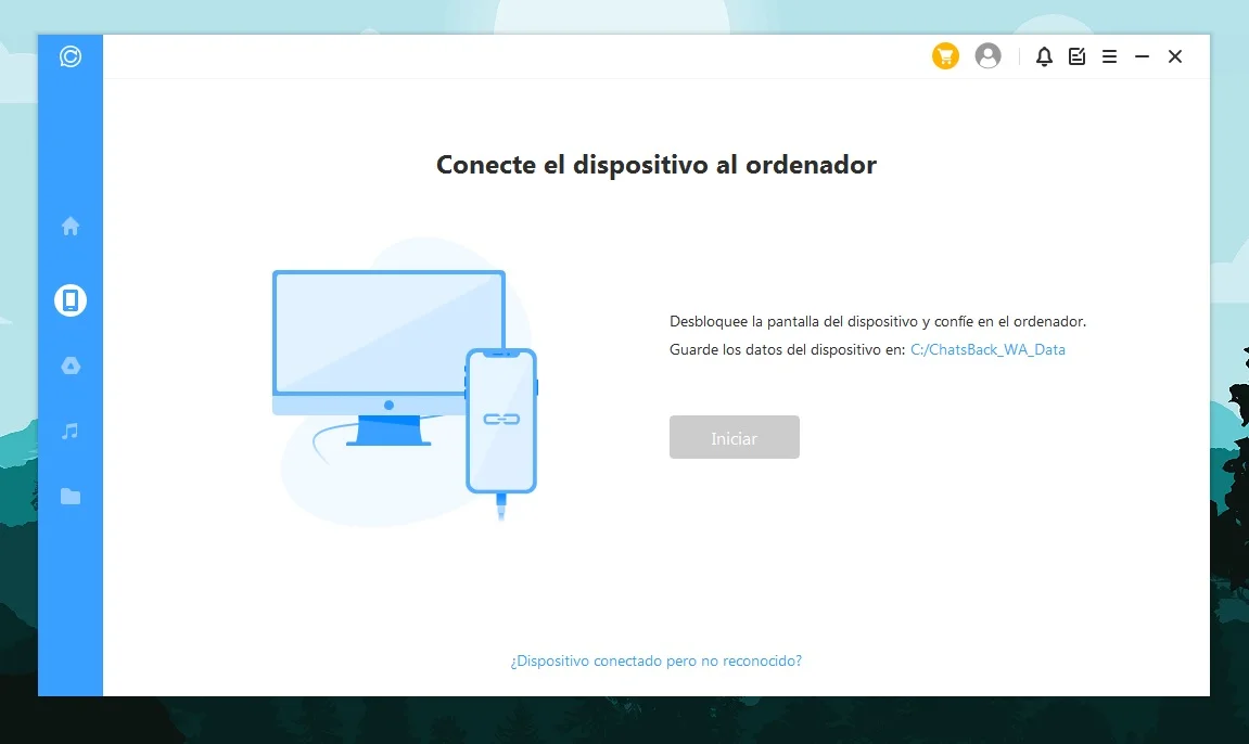 ChatsBack dispositivo conectar